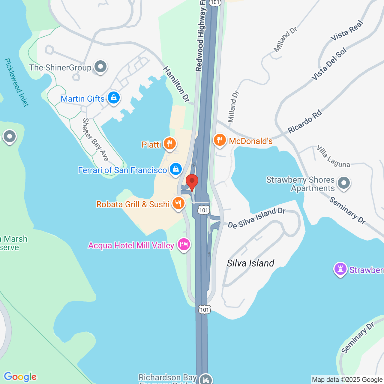 Map showing VFQM+Q5 Strawberry, California